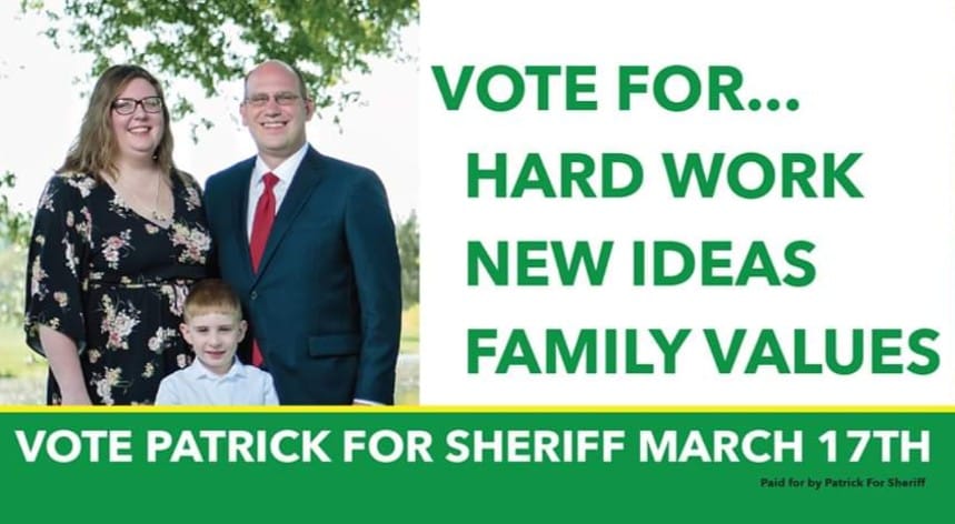 Patrick for Sheriff Billboard